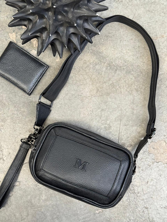 MARICONERA 100% PIEL BRASIL NEGRO