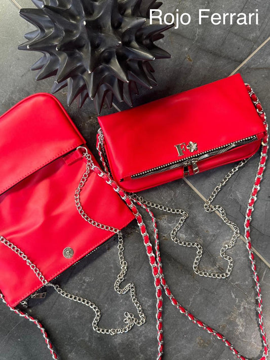 AMONET COLOR ROJO FERRARI H/PLATA