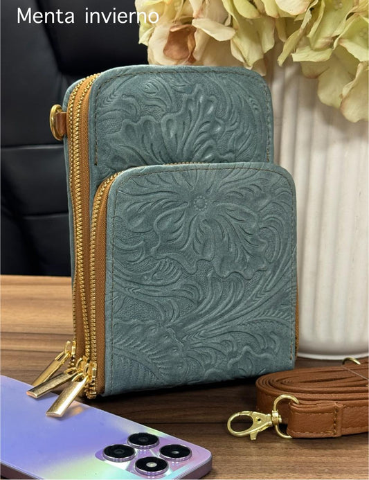 PORTACEL CINCELADO CAROLINA COLOR MENTA INVIERNO