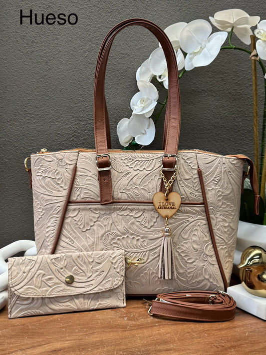 BOLSO BRIANDA COLOR HUESO