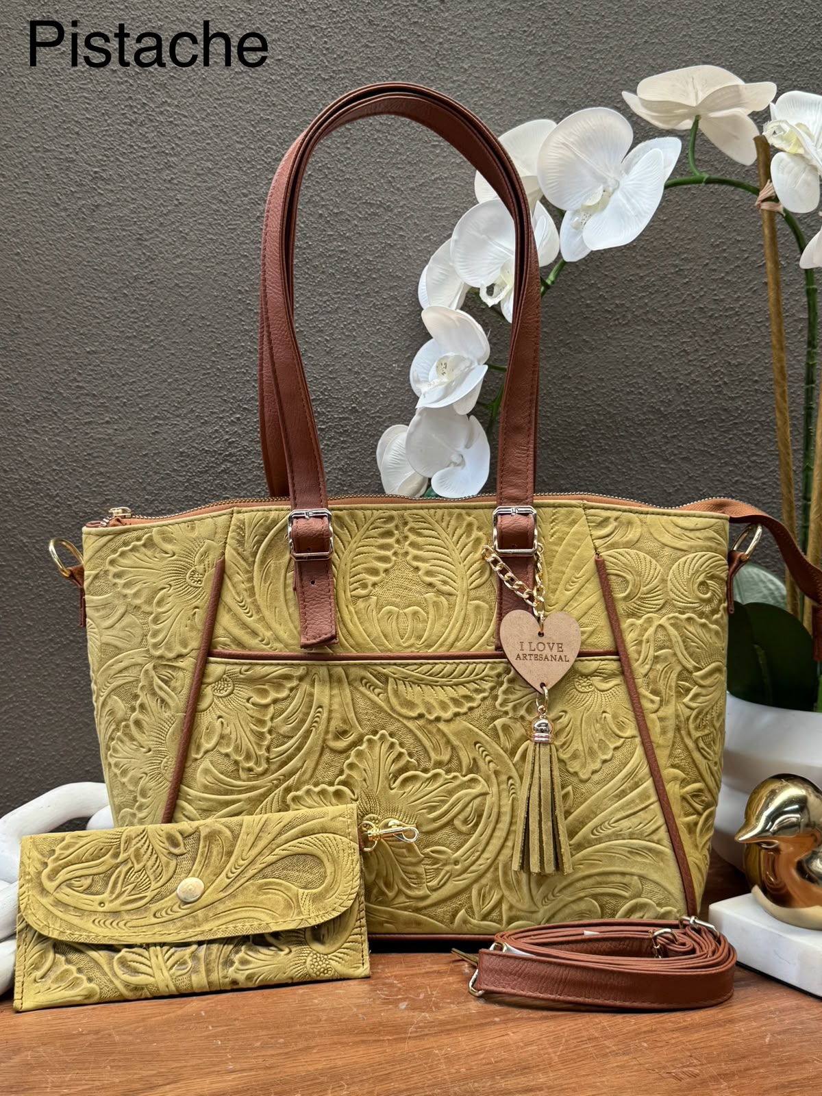 BOLSO BRIANDA COLOR PISTACHE