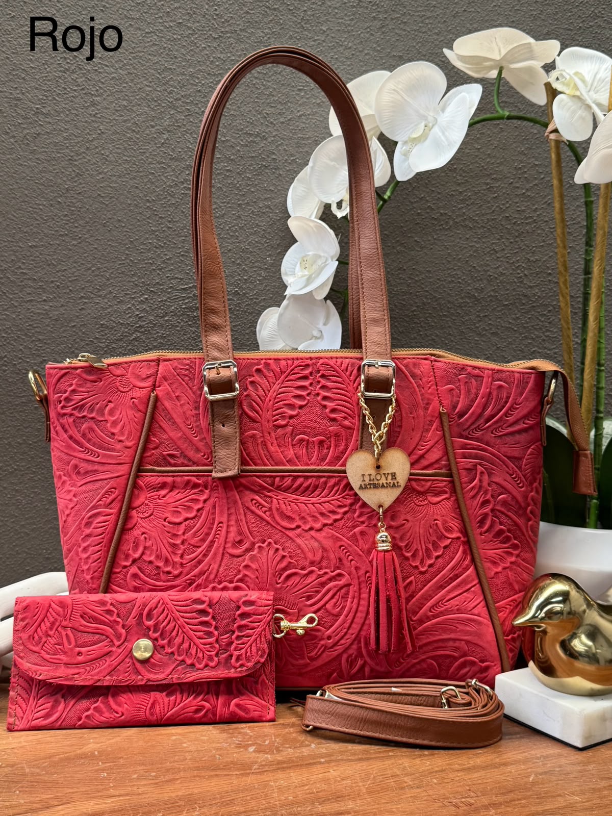 BOLSO BRIANDA COLOR ROJO