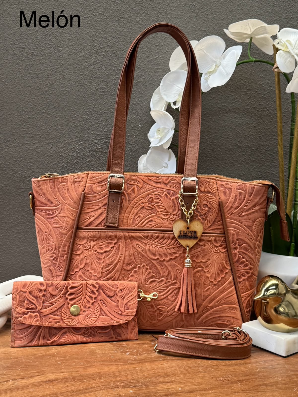BOLSO BRIANDA COLOR MELON