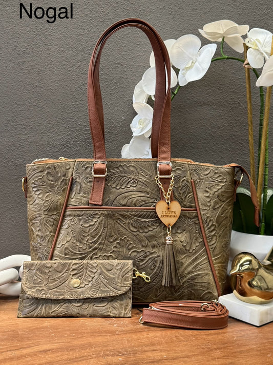 BOLSO BRIANDA COLOR NOGAL