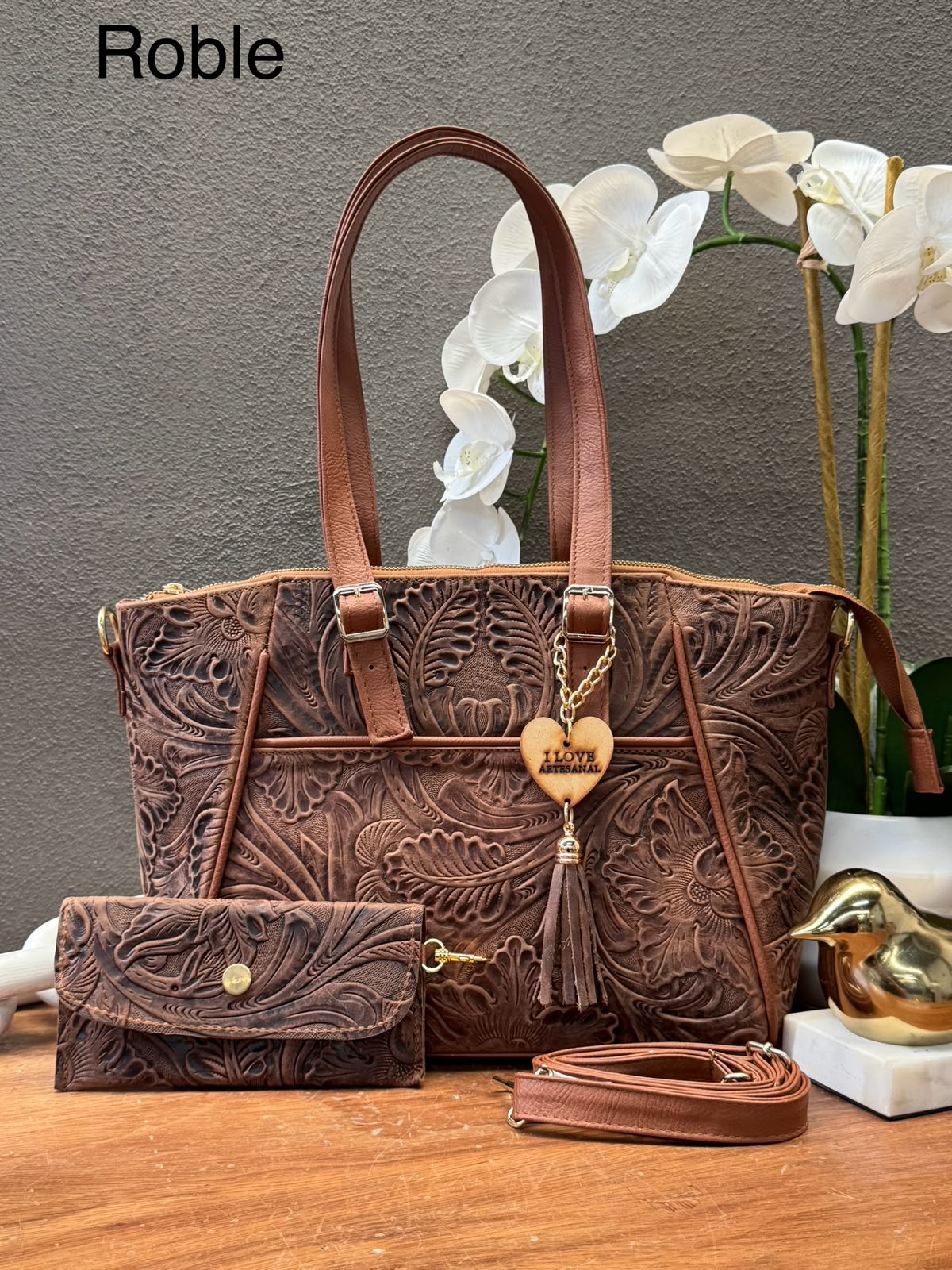 BOLSO BRIANDA COLOR ROBLE