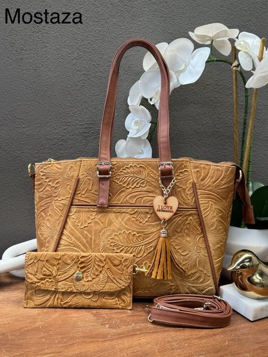 BOLSO BRIANDA COLOR MOSTAZA
