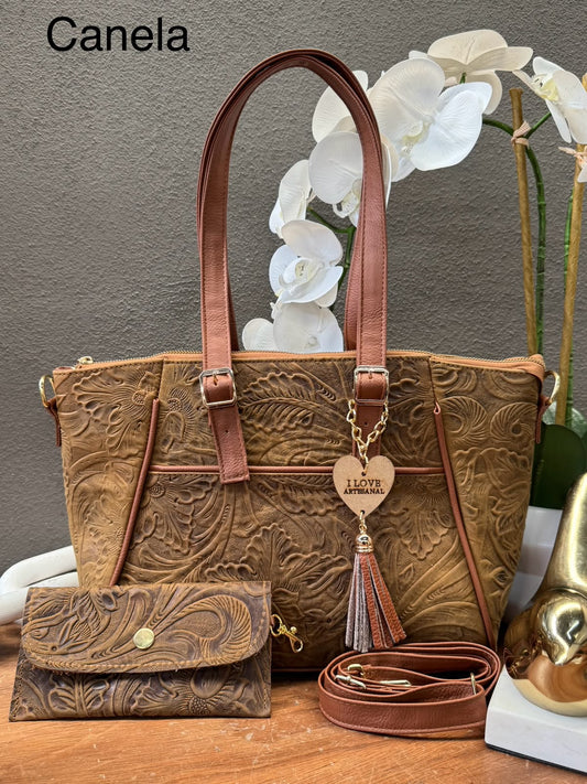 BOLSO BRIANDA COLOR CANELA