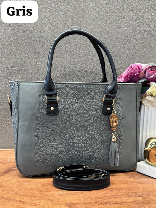 CARTAGENA PIEL CALAVERA COLOR GRIS