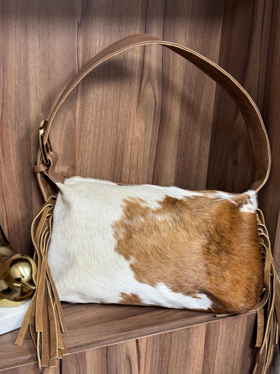BOLSO TEXAS PELO CAMEL BARBAS