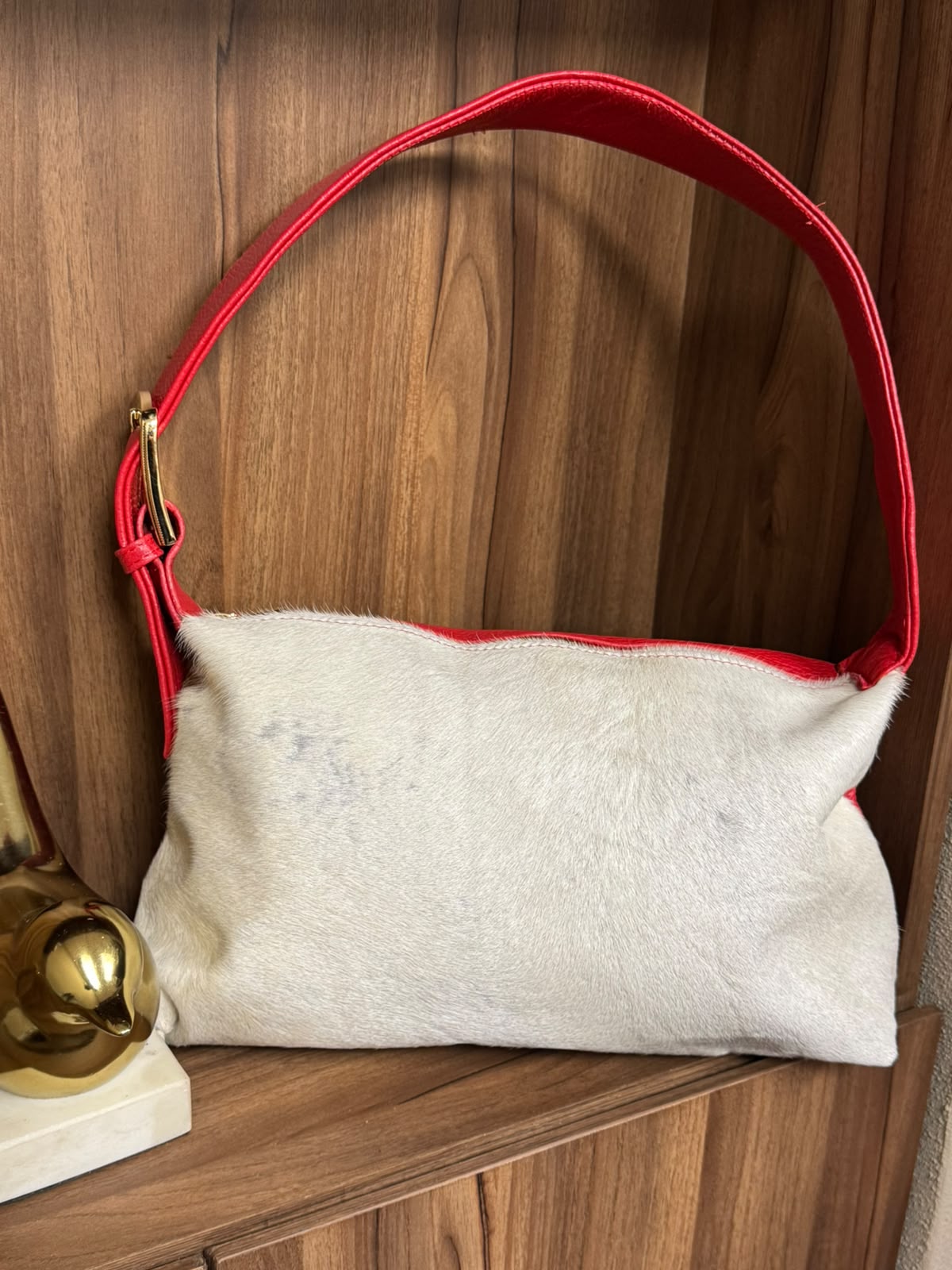 BOLSO TEXAS PELO ROJO
