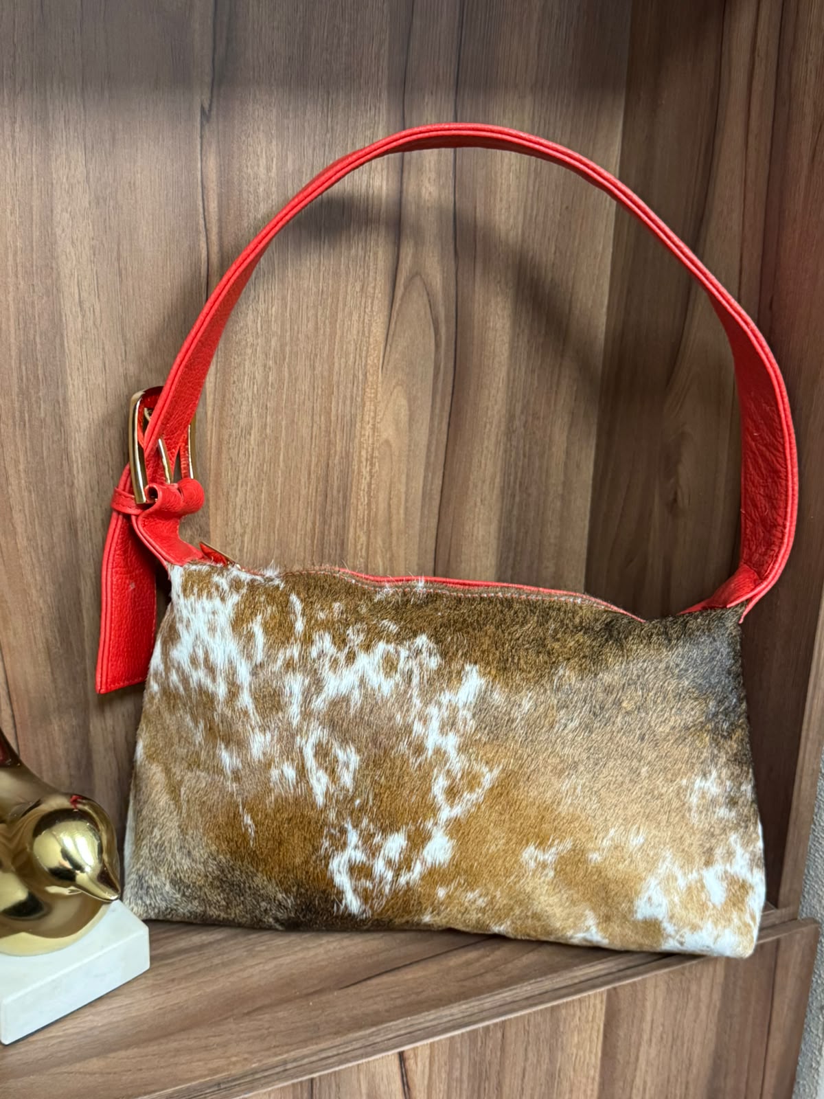 BOLSO TEXAS PELO ROJO