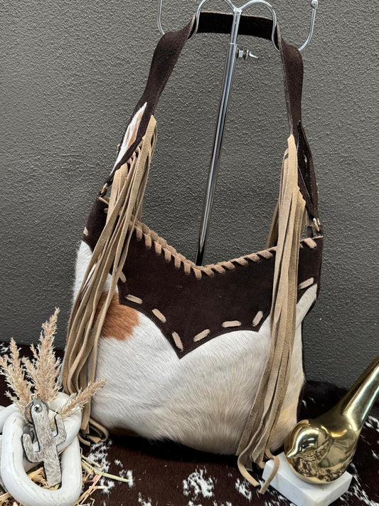 BOLSO SHERIFF PELO COLOR CAFE BARBAS ARENA