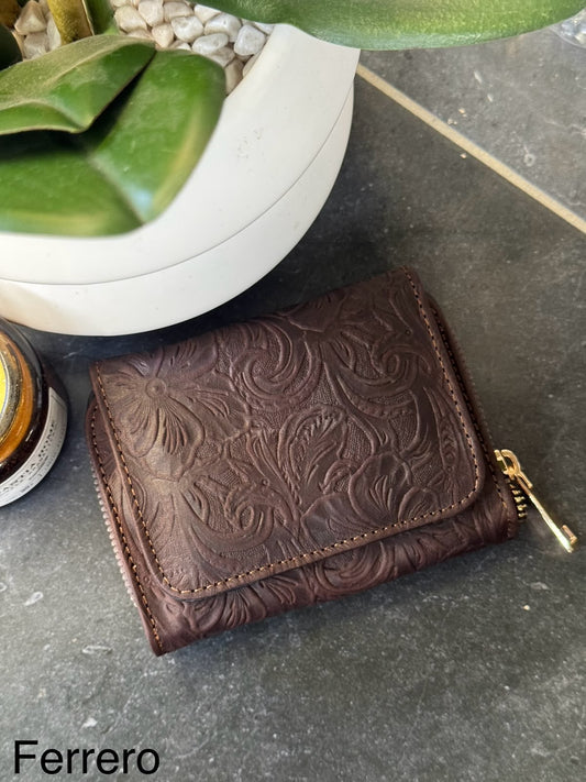 CARTERA PIEL KENYA FERRERO FLORES