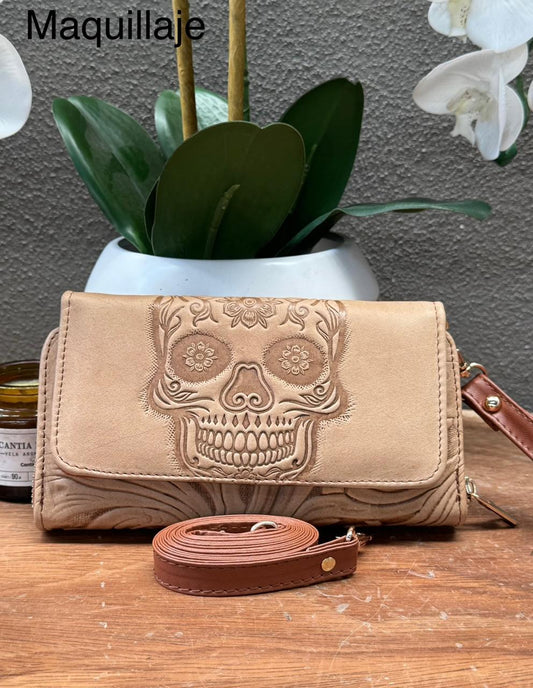 CARTERA CINCELADA ANA CALAVERA COLOR MAQUILLAJE