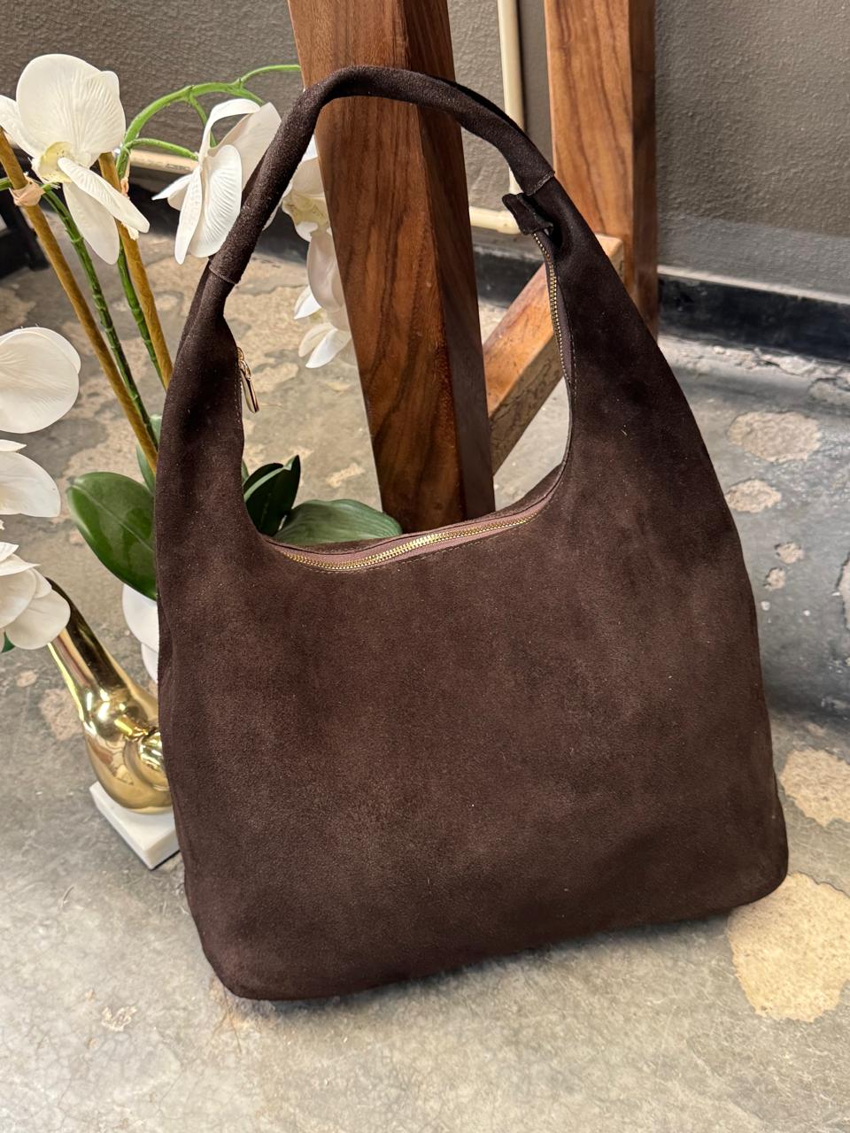 BOLSO INGLATERRA GAMUZA COLOR CHOCOLATE