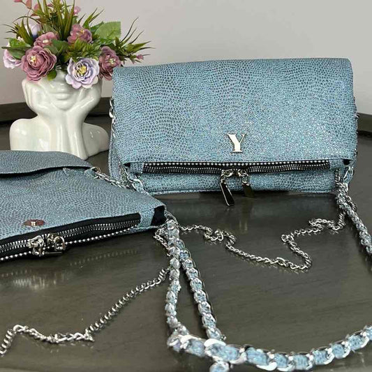 AMONET COLOR DENIM BRILLOS H/PLATA
