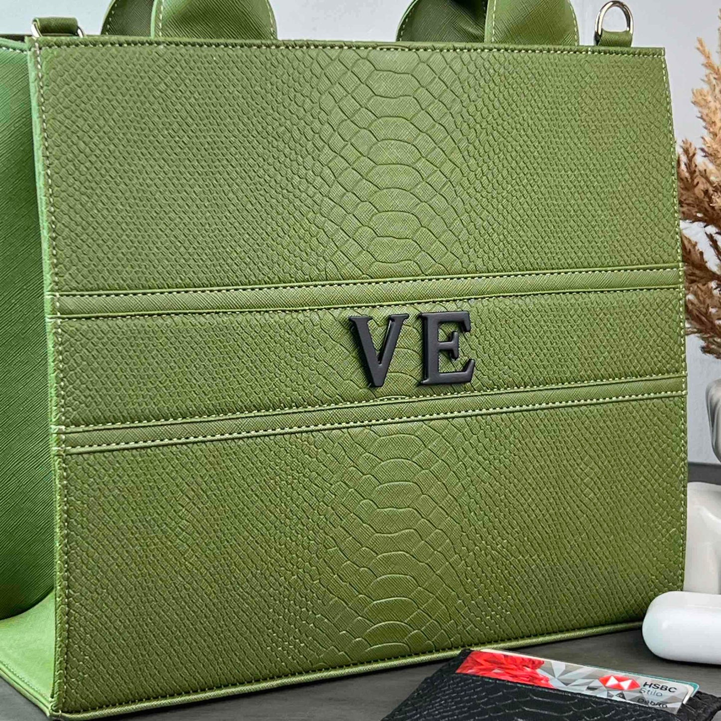 TOTE CLASICA MEDIANA VERDE OLIVO