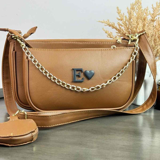 MULTIPOCHETTE CAMEL FORRO NEGRO