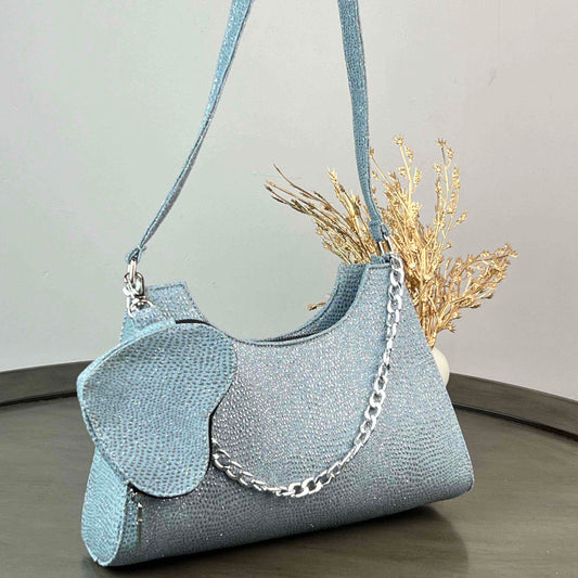 BAGUETTE DENIM BRILLOS