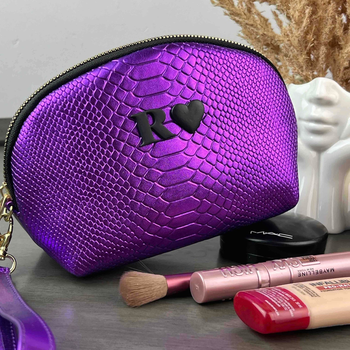 COSMETIQUERA MORADO METALICO