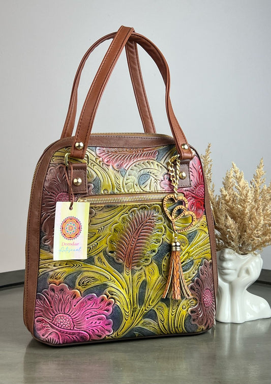 MOD. DOMDAR MOCHILA FLORES COLORES