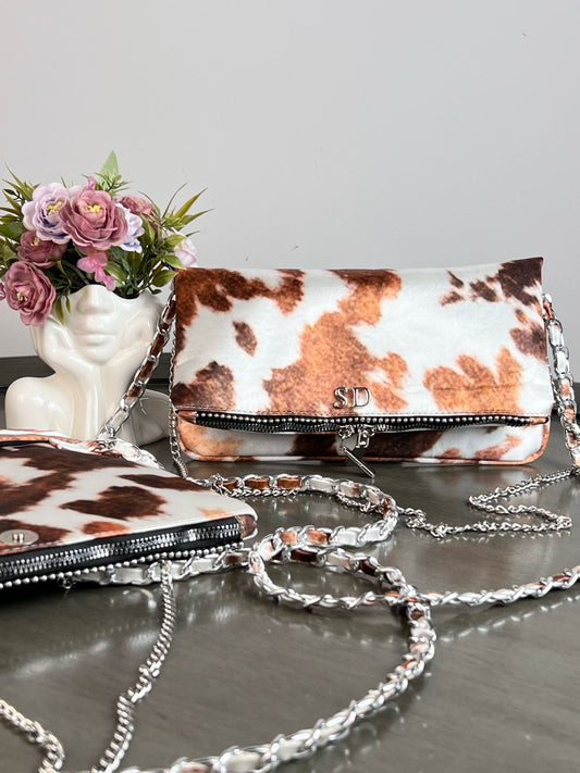 AMONET VACA SATIN CAMEL H/PLATA
