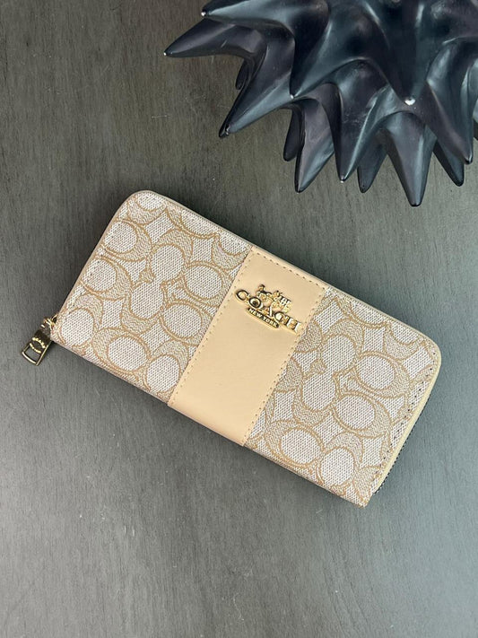 CARTERA COACH 1 CIERRE BEIGE