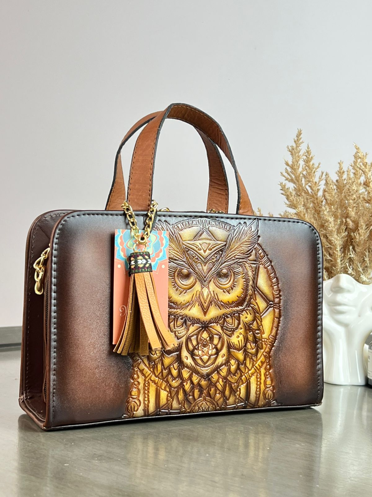 MAOMA CROSSBODY CAFE BUHO VINTAGE