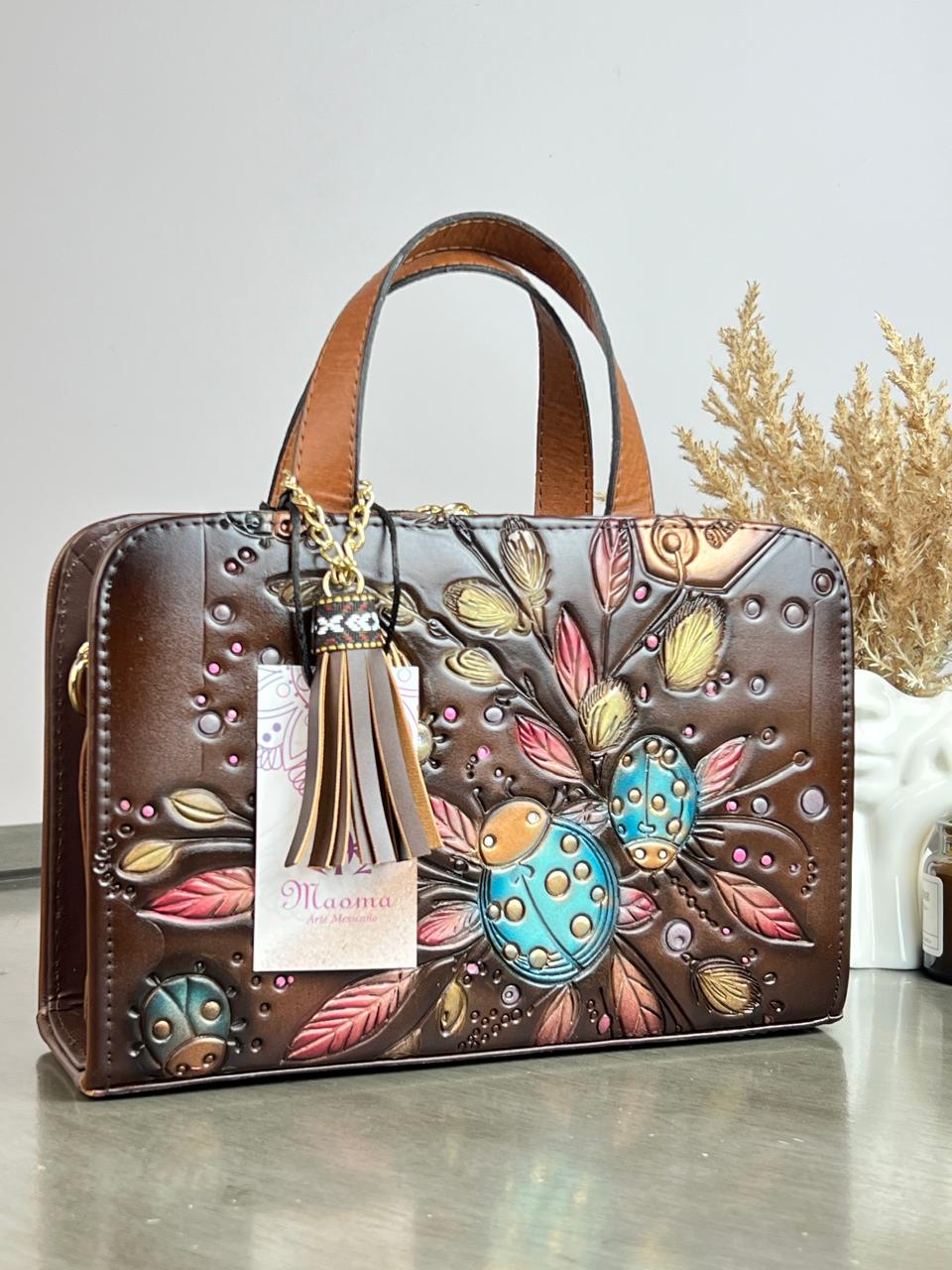 MAOMA CROSSBODY CAFE CATARINA AZUL ROSA