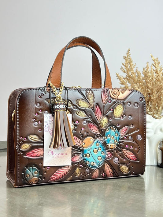 MAOMA CROSSBODY CAFE CATARINA AZUL ROSA