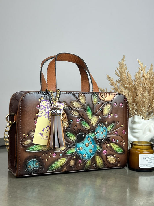 MAOMA CROSSBODY CAFE CATARINA AZUL VERDE