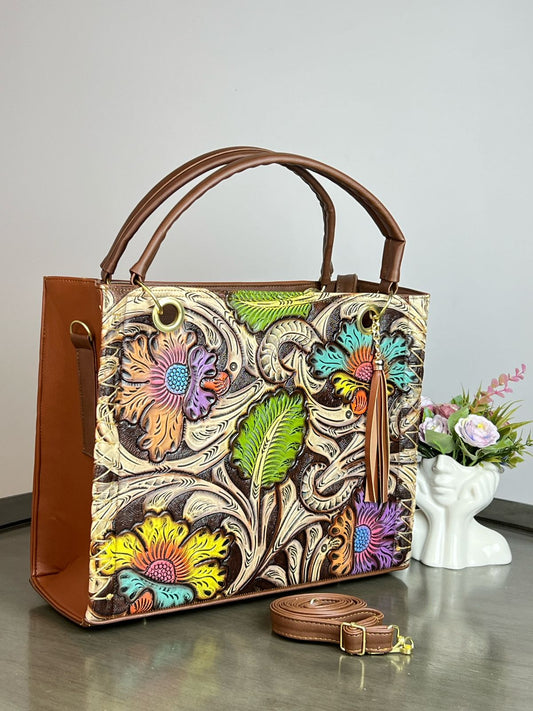 MOD. CRIS CUADRADA FLORES COLORES