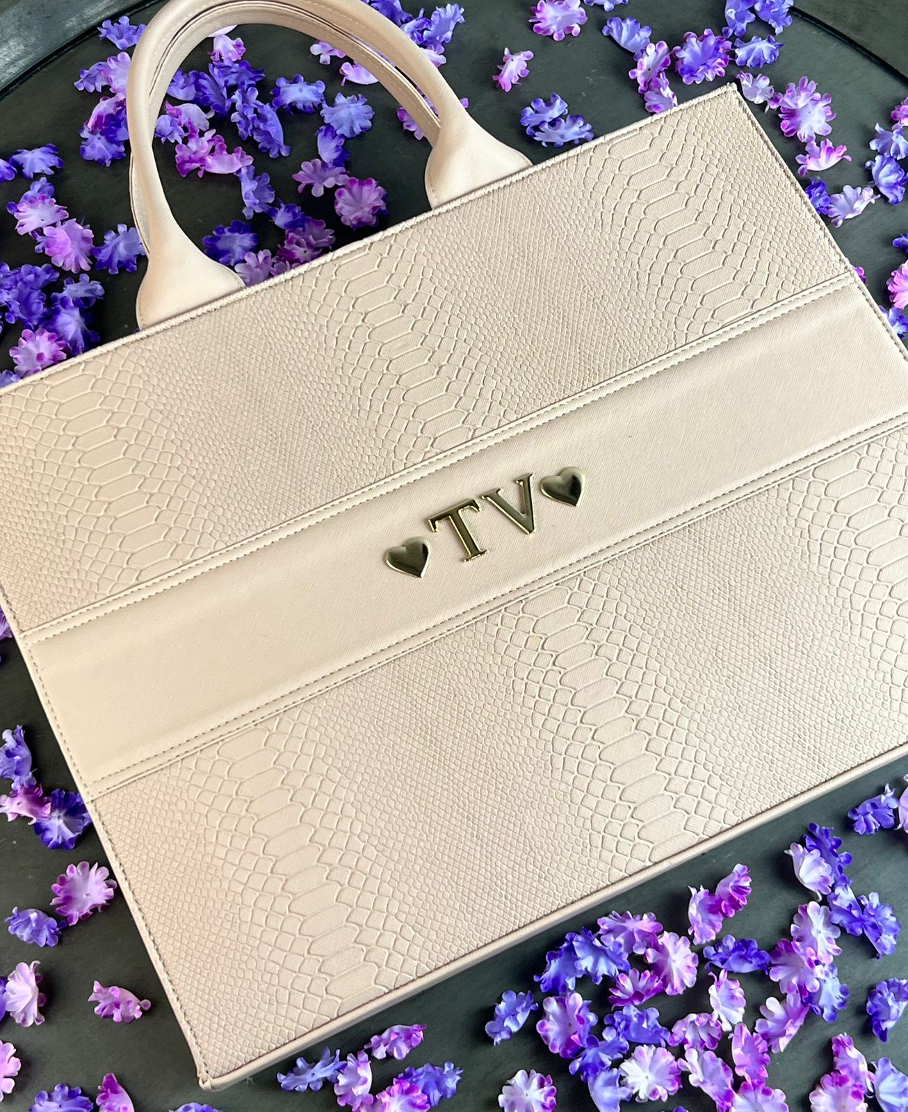TOTE CLASICA JUMBO MAQUILLAJE PITÓN