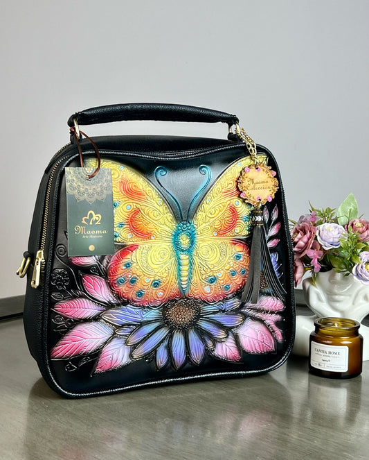 MAOMA GDE ANDREA NEGRO MARIPOSA AMARILLA