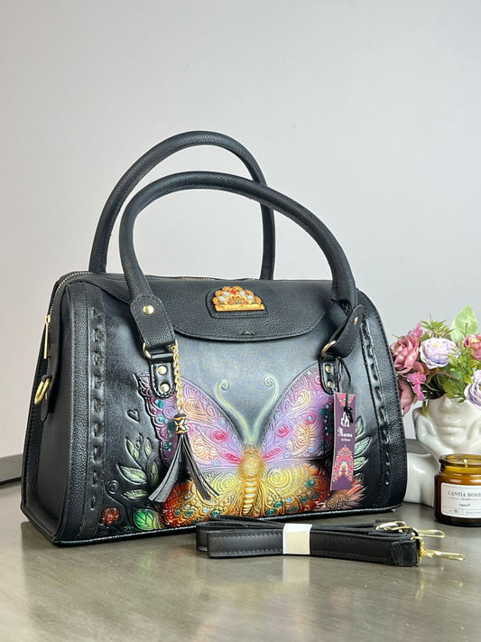MAOMA GDE VICTORIA NEGRO MARIPOSA LILA AMARILLO