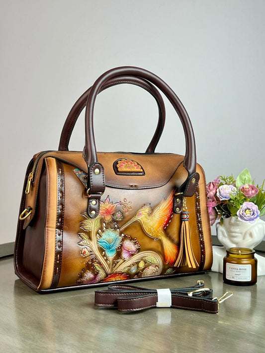 MAOMA GDE VICTORIA CAMEL COLIBRÍ AMARILLO NARANJA