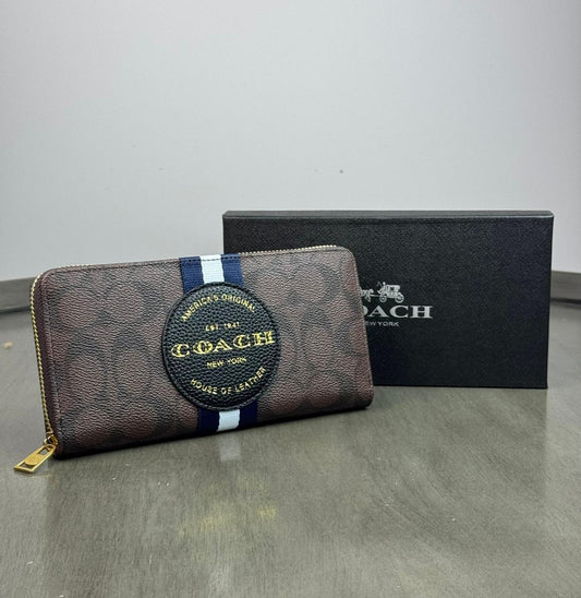 CARTERA COACH FRANJA CHOCOLATE