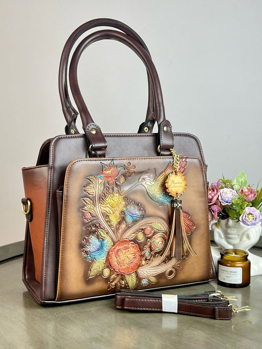 MAOMA GDE FANY COLIBRI AZUL AMARILLO NARANJA