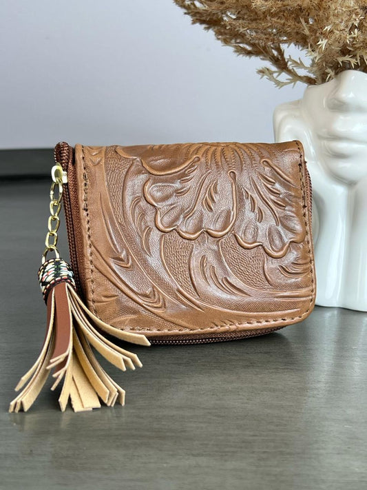 MONEDERO PIEL CAMEL
