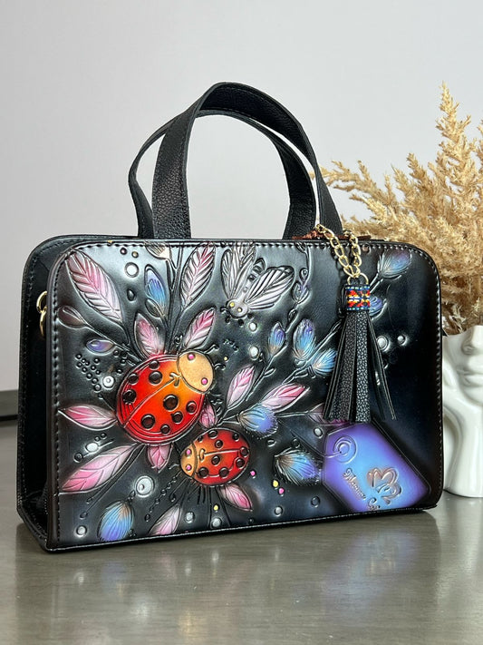 MAOMA CROSSBODY NEGRO CATARINA ROJA