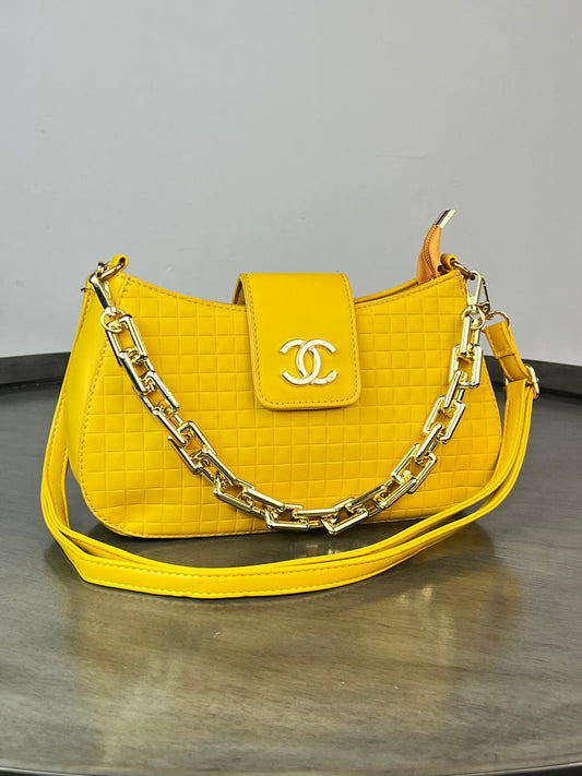 IMPORTACION CHANEL CADENA AMARILLO