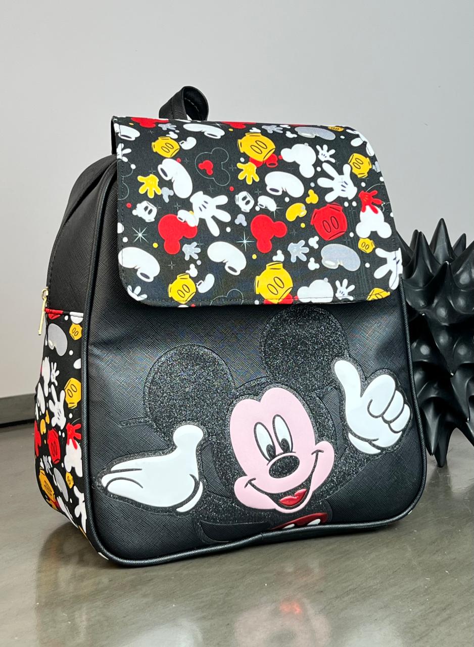 MOCHILA PERSONAJE MICKEY NEGRO